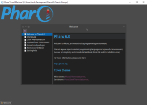 Pharo first screen